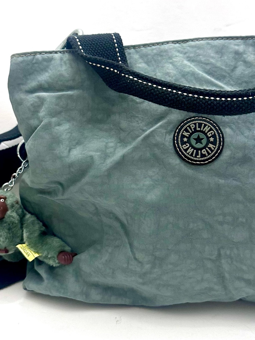 Kipling Seafoam Shoulder Bag with Black Strap